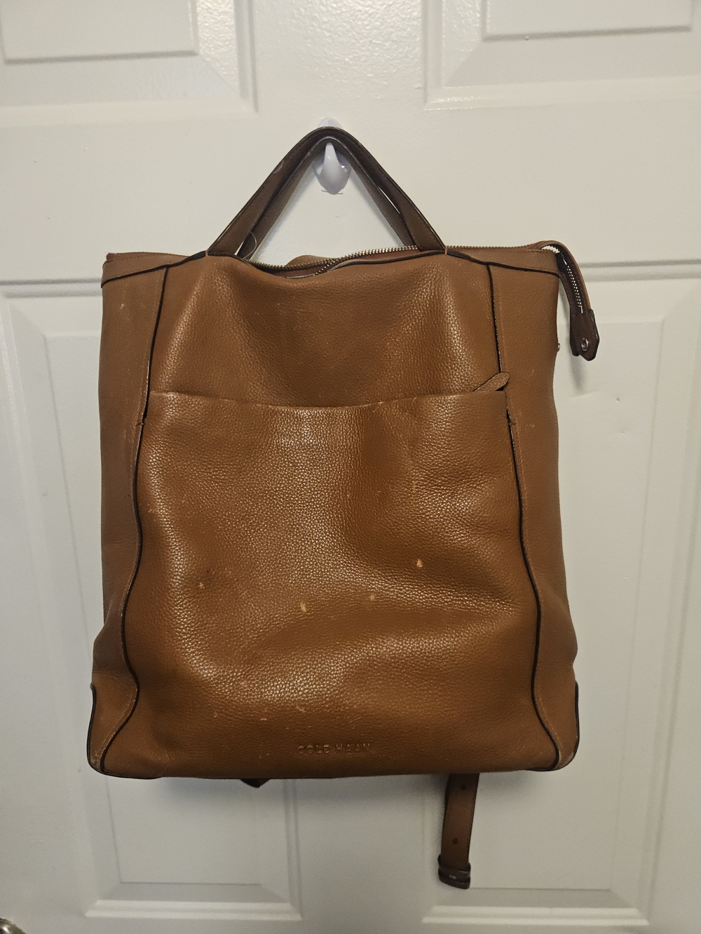 Cole Haan Convertible Ambition Backpack in Brown Leather